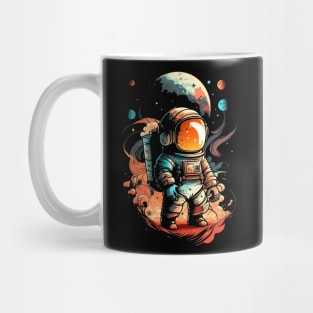 Astronaut in Fire Mug